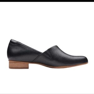 Clarks Juliet Palm Black Leather Shoes